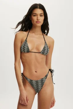 Palm Springs Crochet Micro Triangle Bikini Top