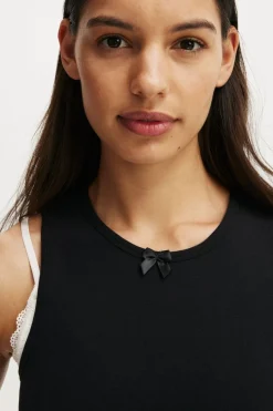 Peached Jersey Ruched Tank