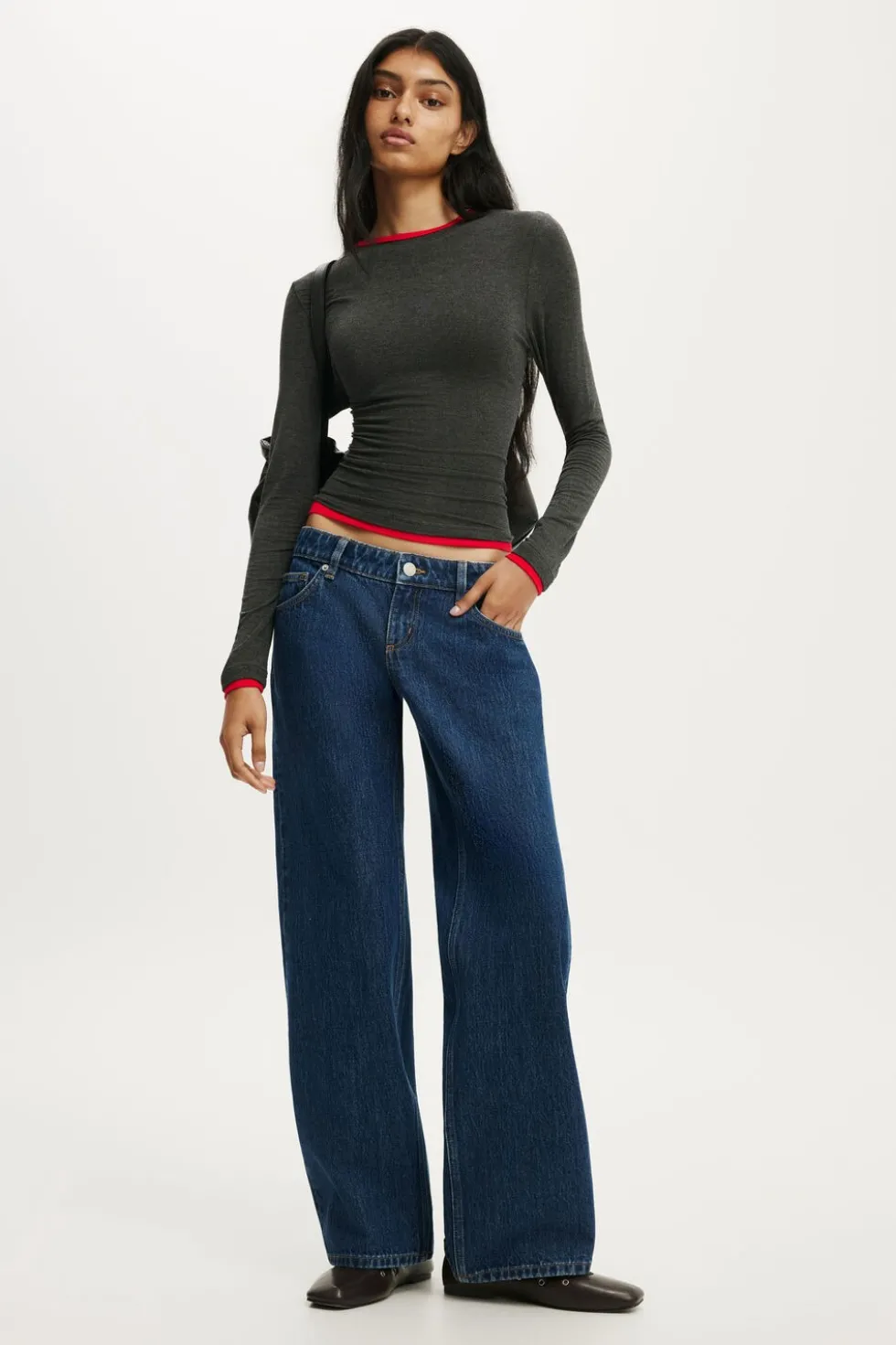 Petite Low Rise Straight Jean