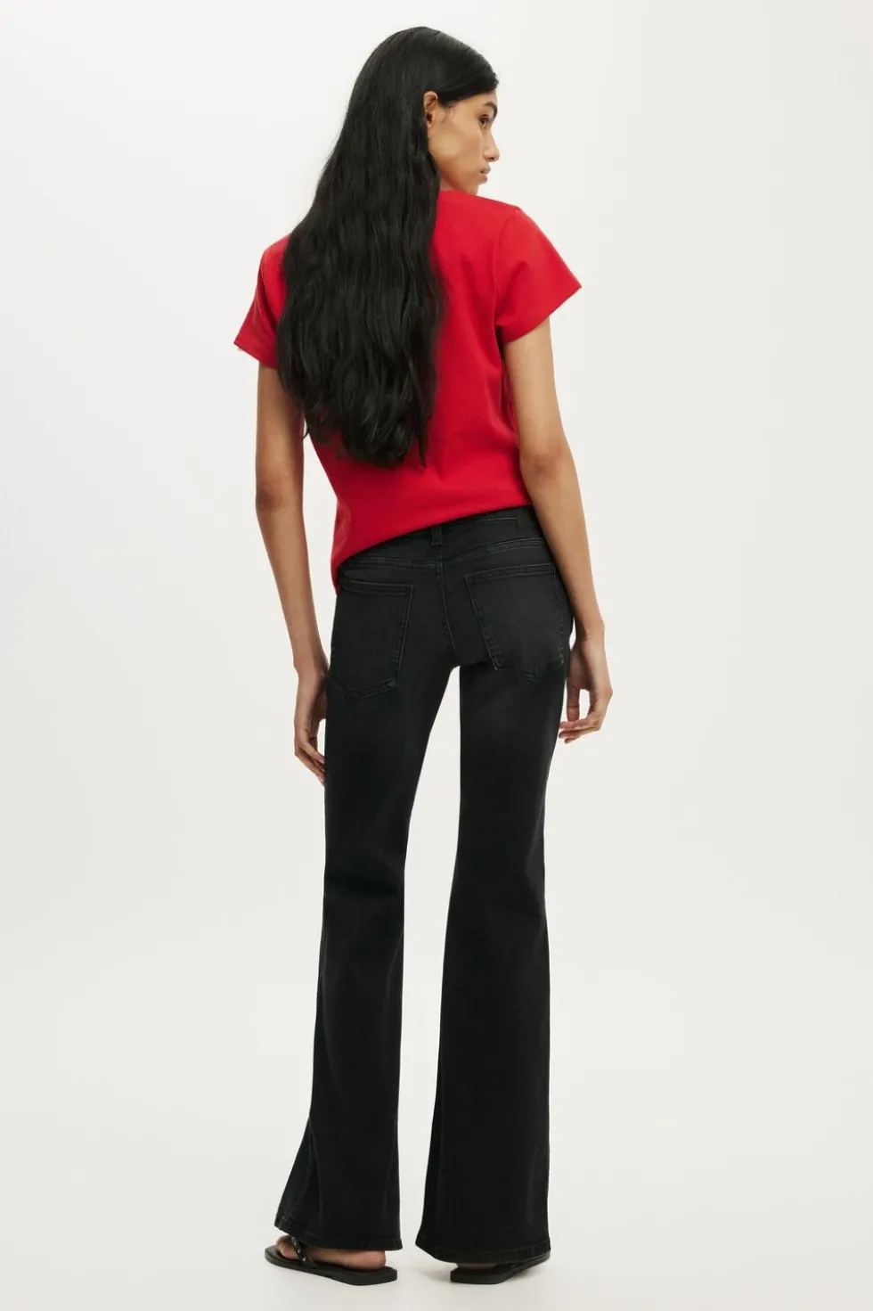 Petite Mid Rise Bootcut Jean