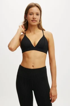 Pinstripe High Apex Crop