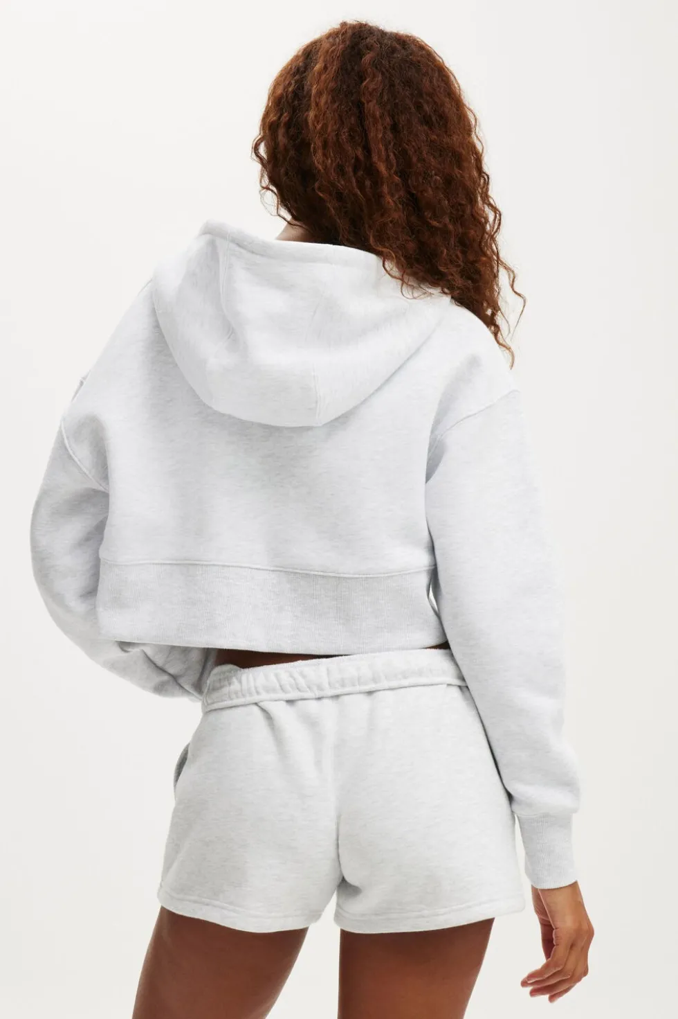 Plush Boxy Cropped Zip Through