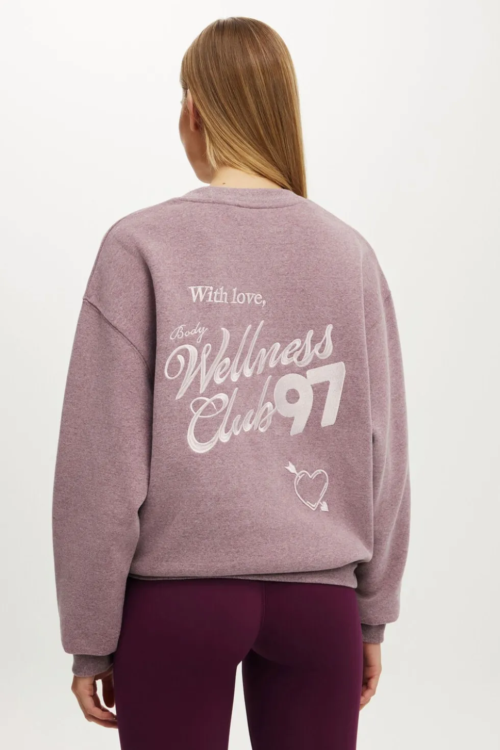 Plush Graphic Crew Sweatshirt