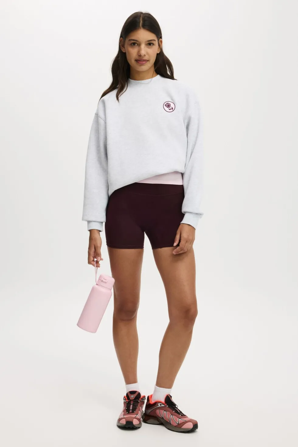 Plush Graphic Crew Sweatshirt