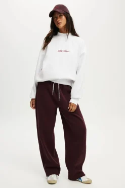 Plush Mock Neck Sweatshirt