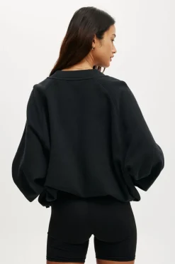 Plush Zip Through Bomber