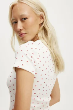 Pointelle Sleep Tee