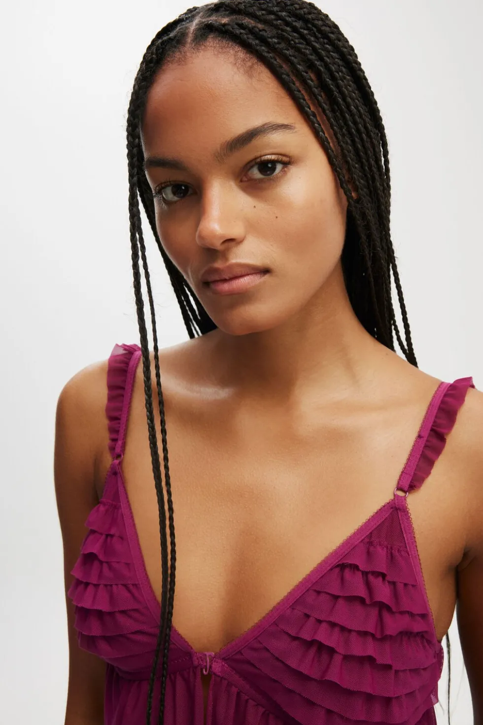 Rara Ruffle Longline Bralette