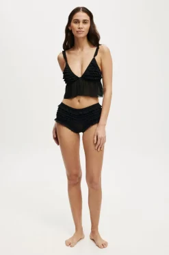 Rara Ruffle Longline Bralette