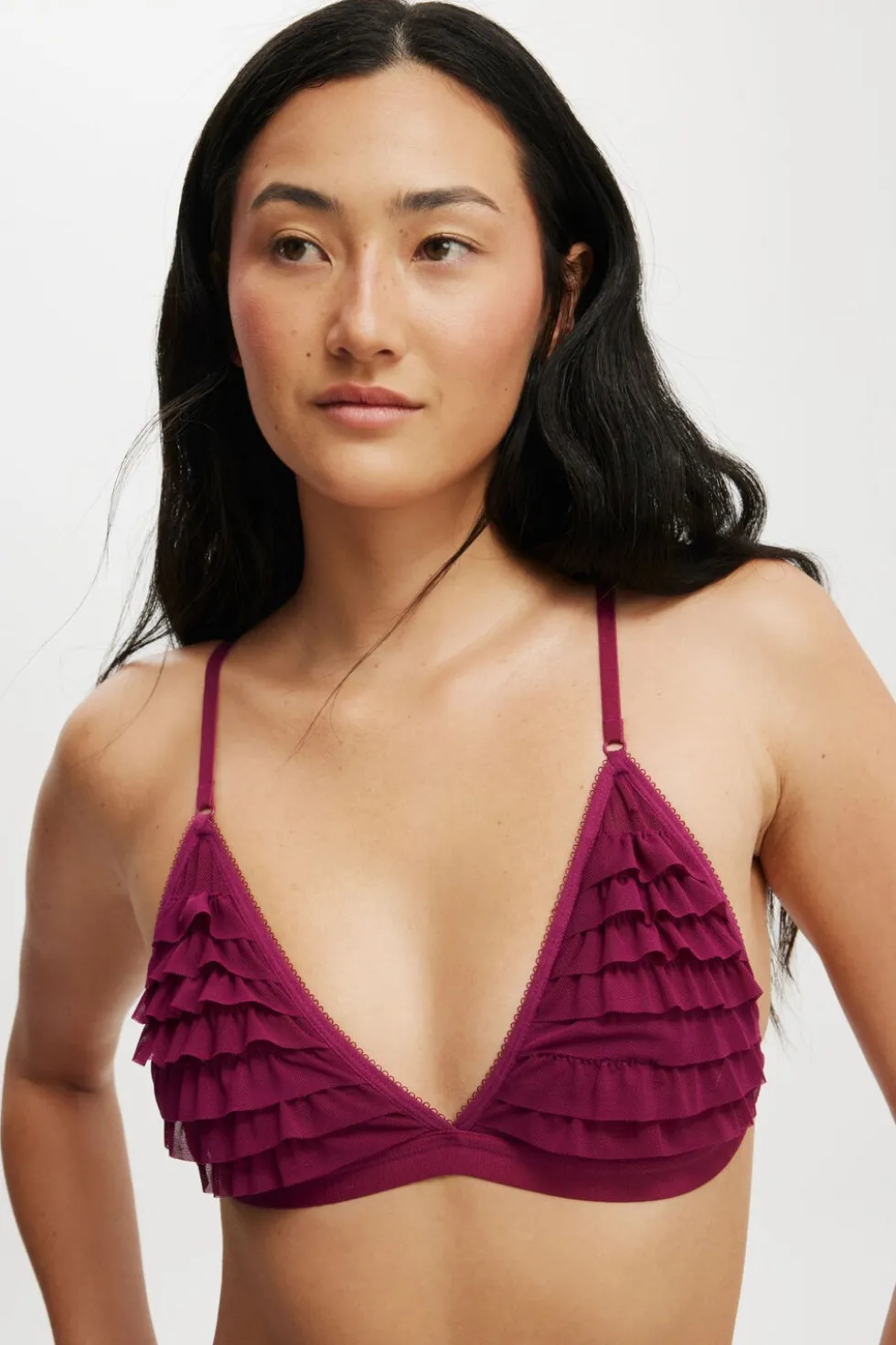 Rara Ruffle Triangle Bralette