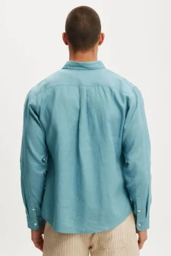 Relaxed Linen Long Sleeve Shirt