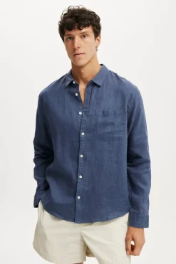 Relaxed Linen Long Sleeve Shirt