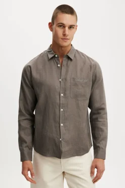 Relaxed Linen Long Sleeve Shirt