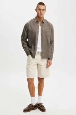 Relaxed Linen Long Sleeve Shirt