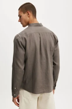 Relaxed Linen Long Sleeve Shirt