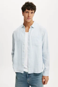 Relaxed Linen Long Sleeve Shirt