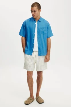 Relaxed Linen Short Sleeve Shirt