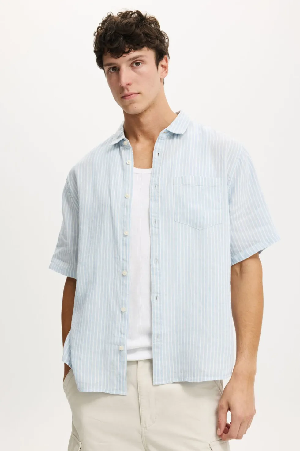 Relaxed Linen Short Sleeve Shirt
