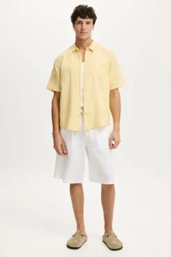 Relaxed Linen Short Sleeve Shirt