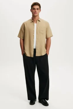 Relaxed Linen Short Sleeve Shirt