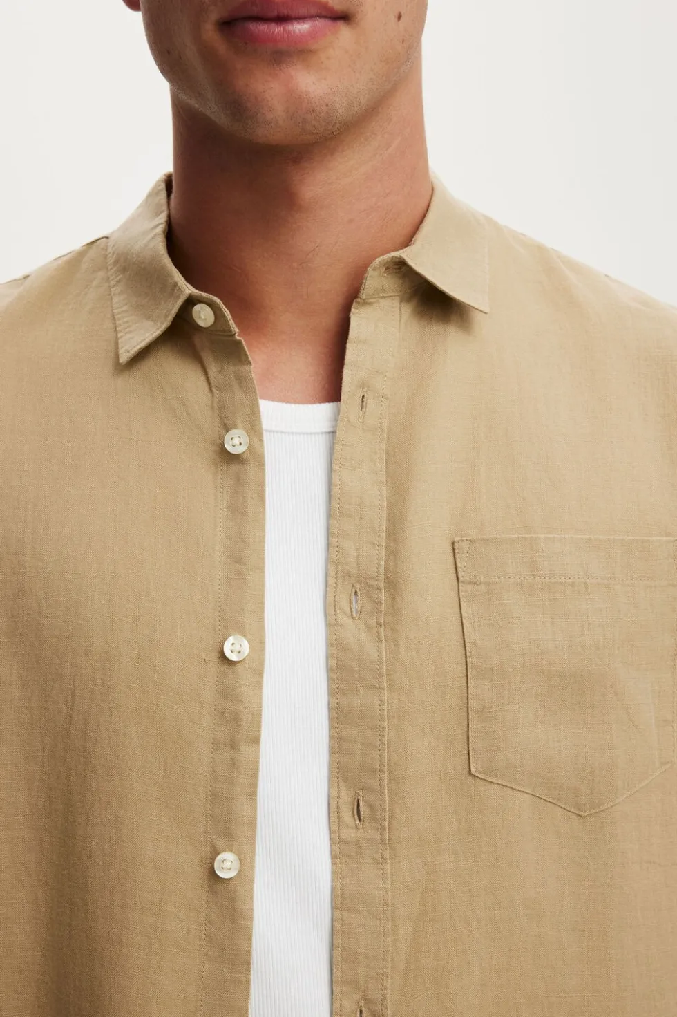 Relaxed Linen Short Sleeve Shirt