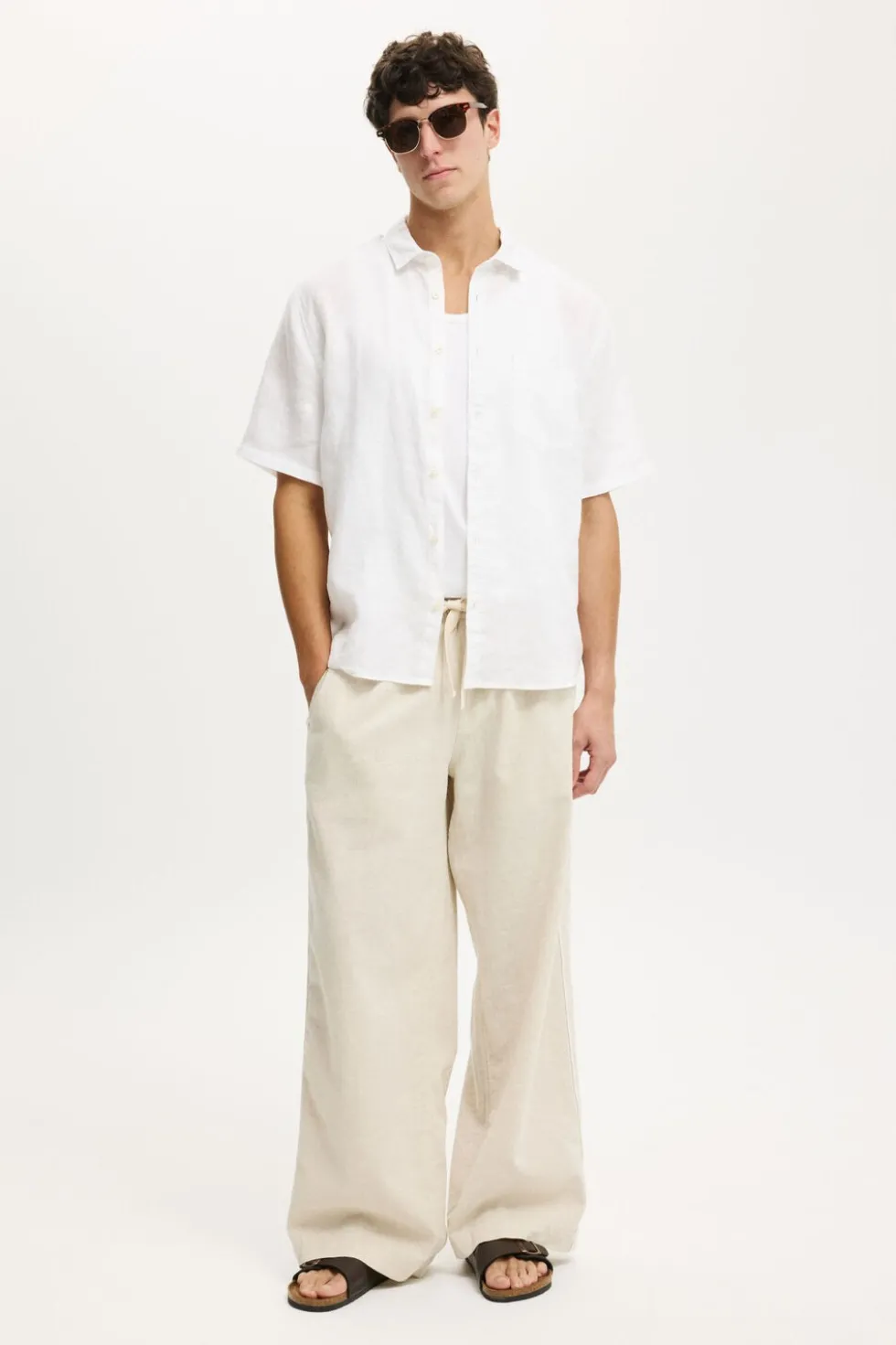 Relaxed Linen Short Sleeve Shirt