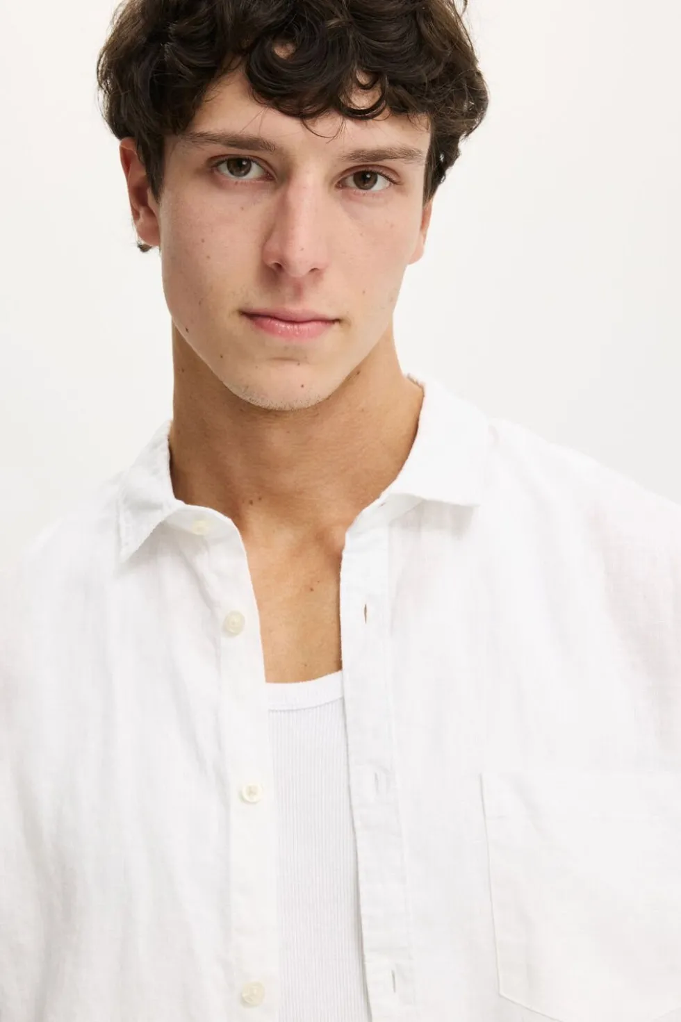 Relaxed Linen Short Sleeve Shirt