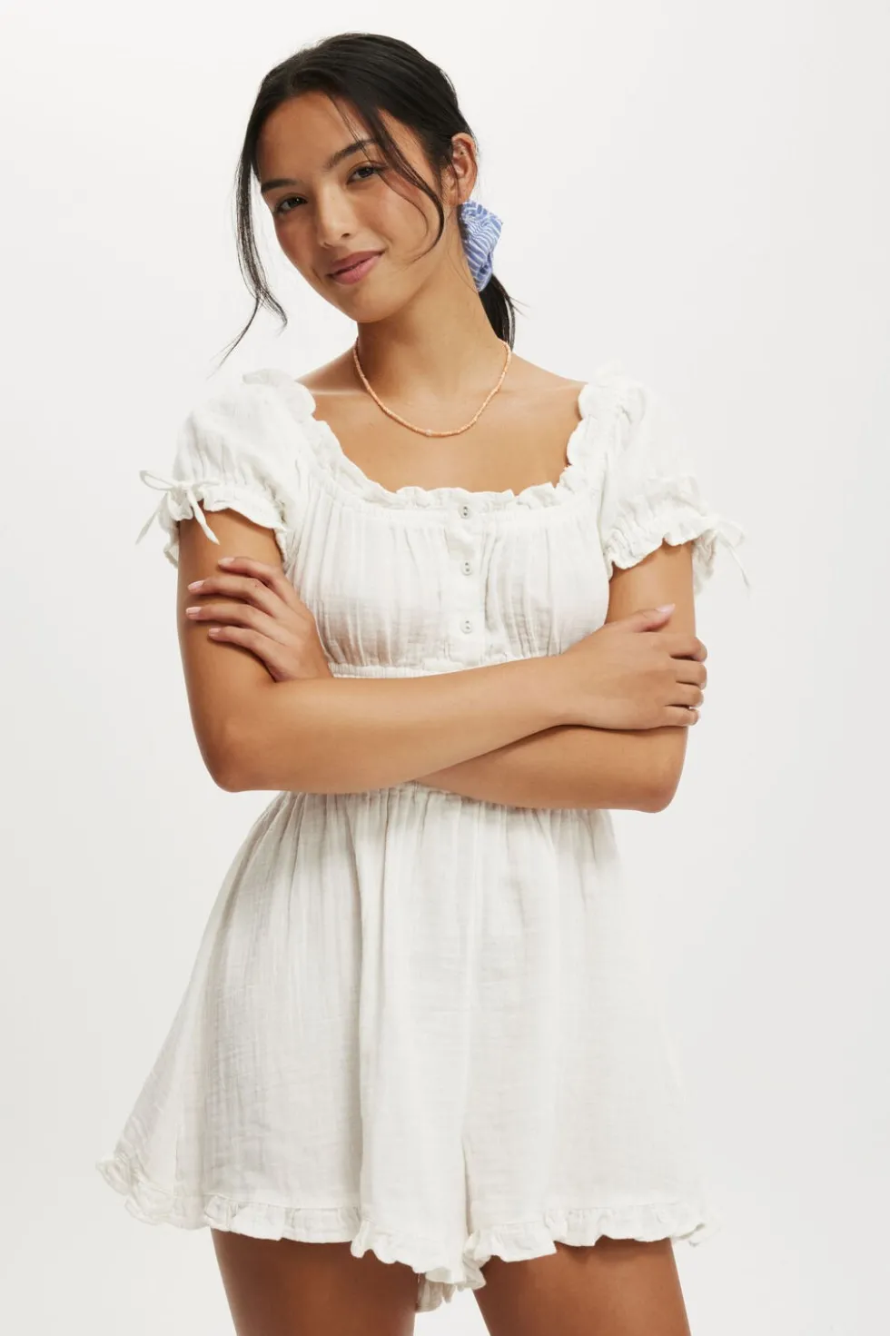 Sadie Button Through Playsuit