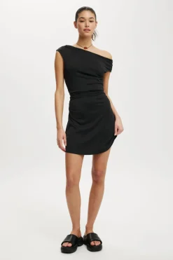 Sandy Asymmetric Mini Dress