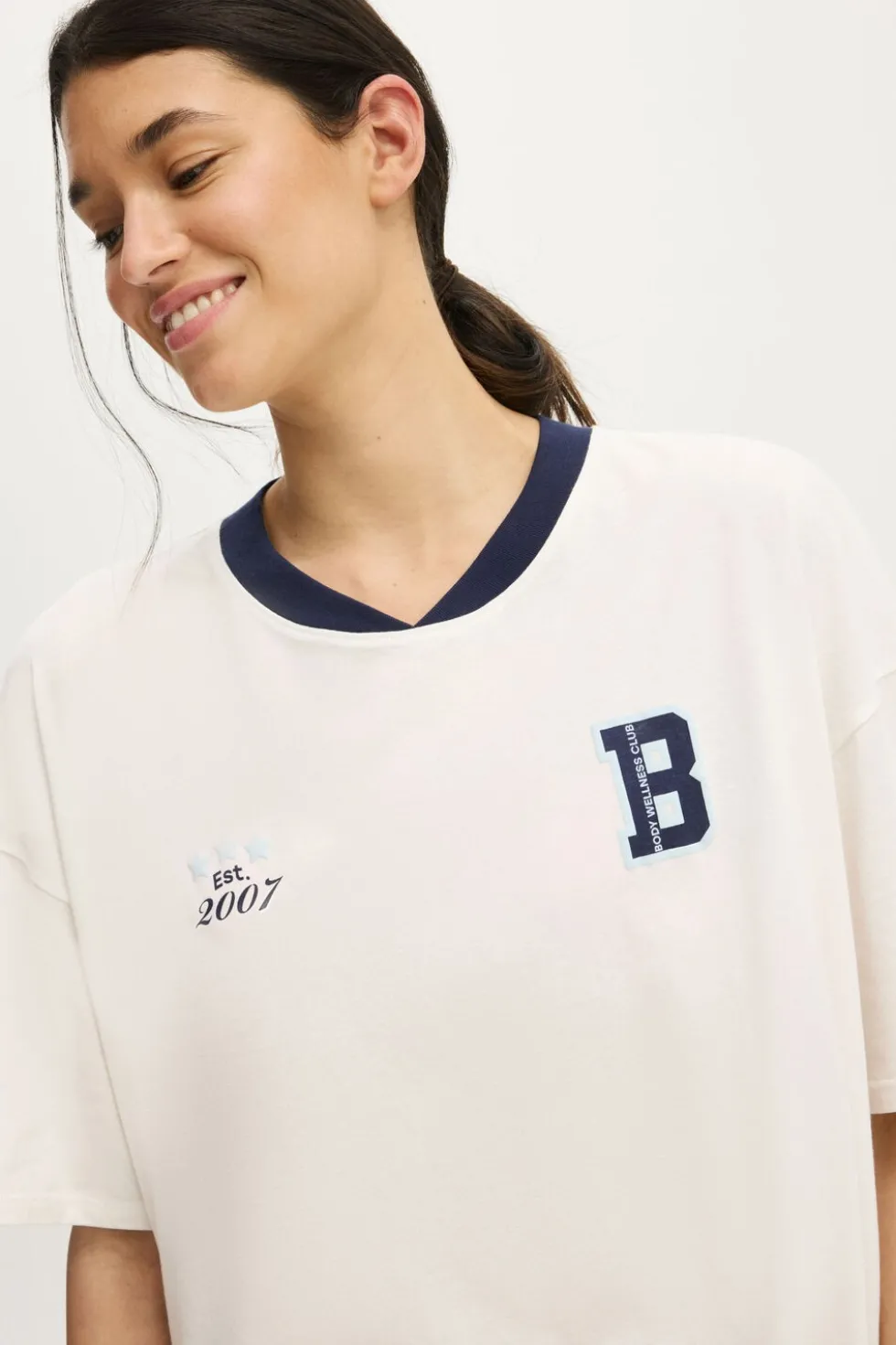 Sanrio Hello Kitty Oversized V Neck Sleep Tee