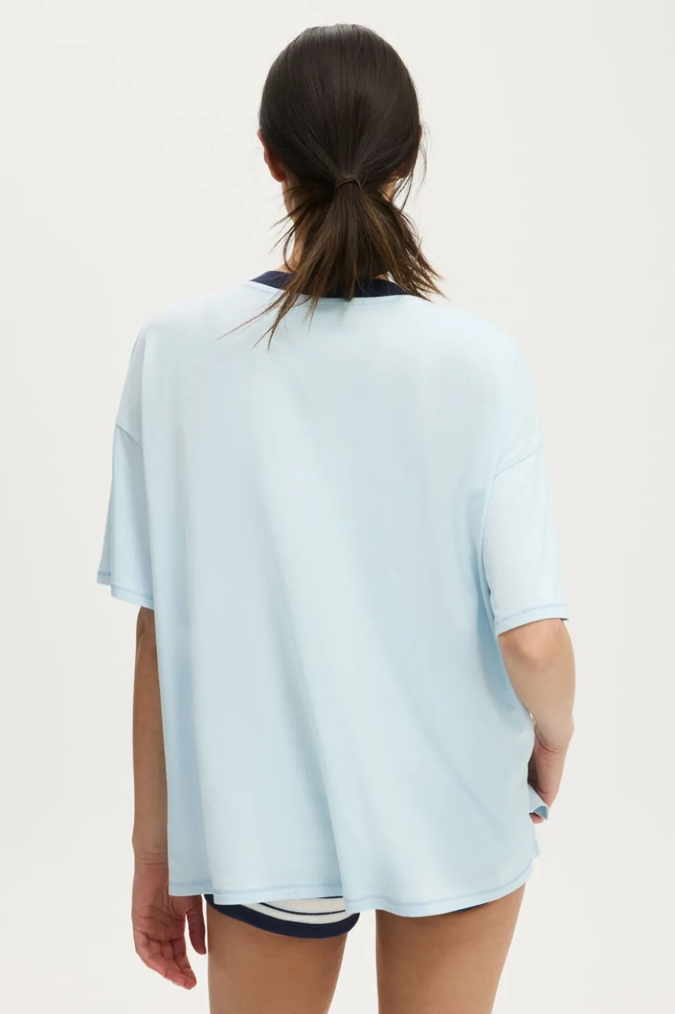 Sanrio Hello Kitty Oversized V Neck Sleep Tee