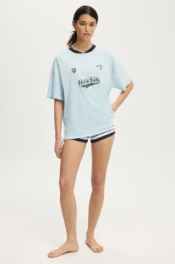 Sanrio Hello Kitty Oversized V Neck Sleep Tee