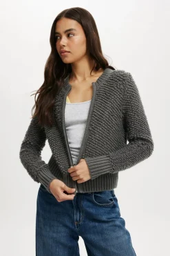Shaggy Crew Texture Cardigan