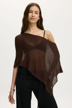 Sheer Knit Poncho