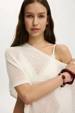 Sheer Knit Poncho