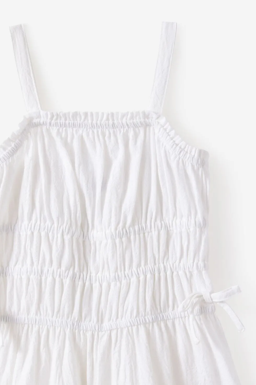 Shirred Bow Jumpsuit