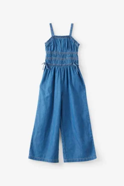Shirred Bow Jumpsuit