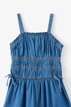 Shirred Bow Jumpsuit