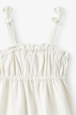Sleeveless Denim Tiered Dress