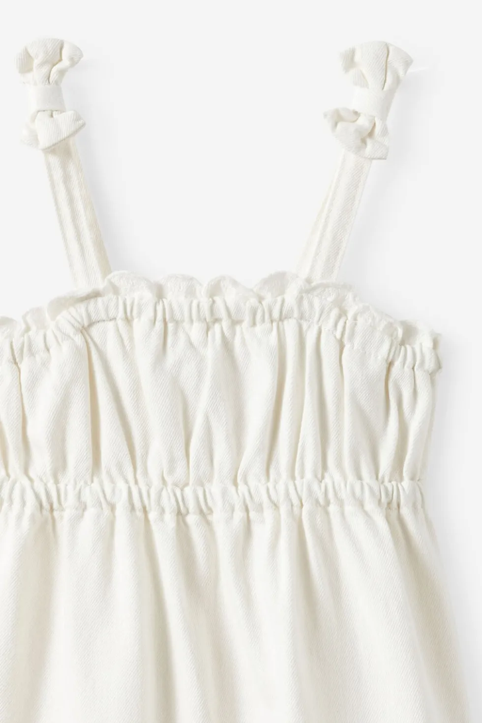 Sleeveless Denim Tiered Dress