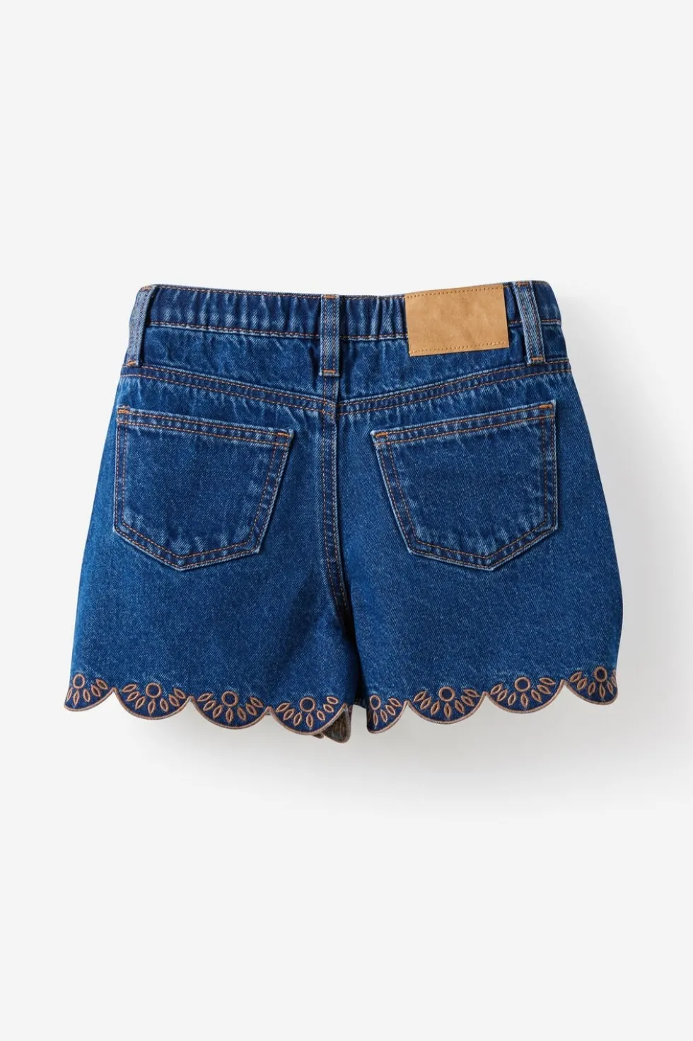 Snap Front Denim Short