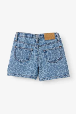 Snap Front Denim Short