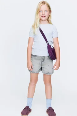Snap Front Denim Short