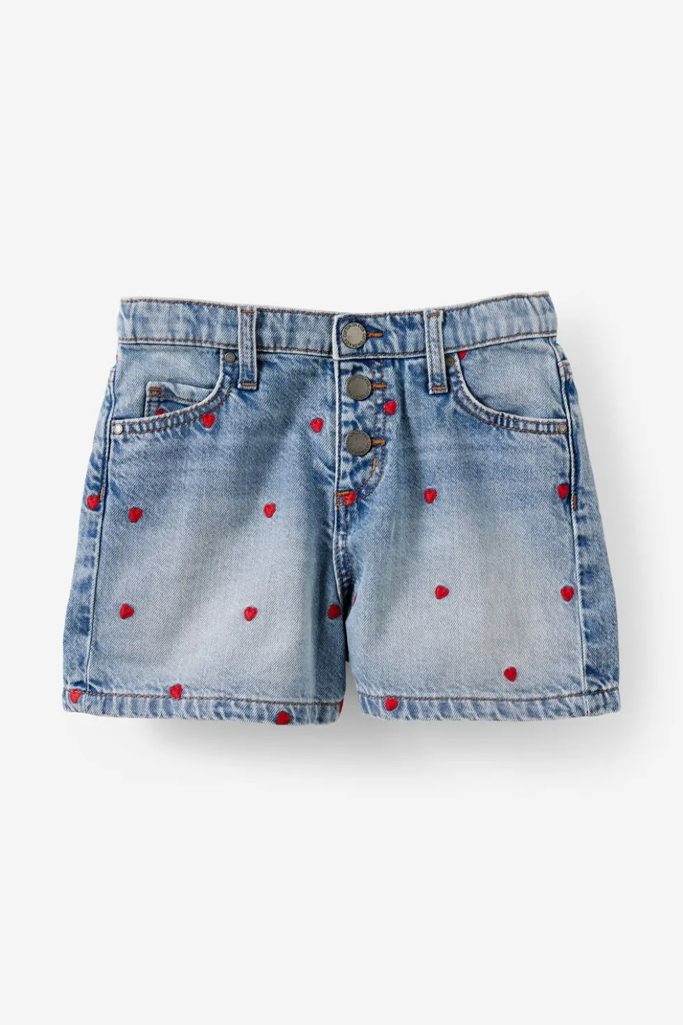 Snap Front Denim Short