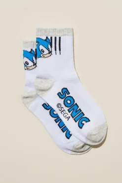 Sonic the Hedgehog Single Pack Mid Crew Sock