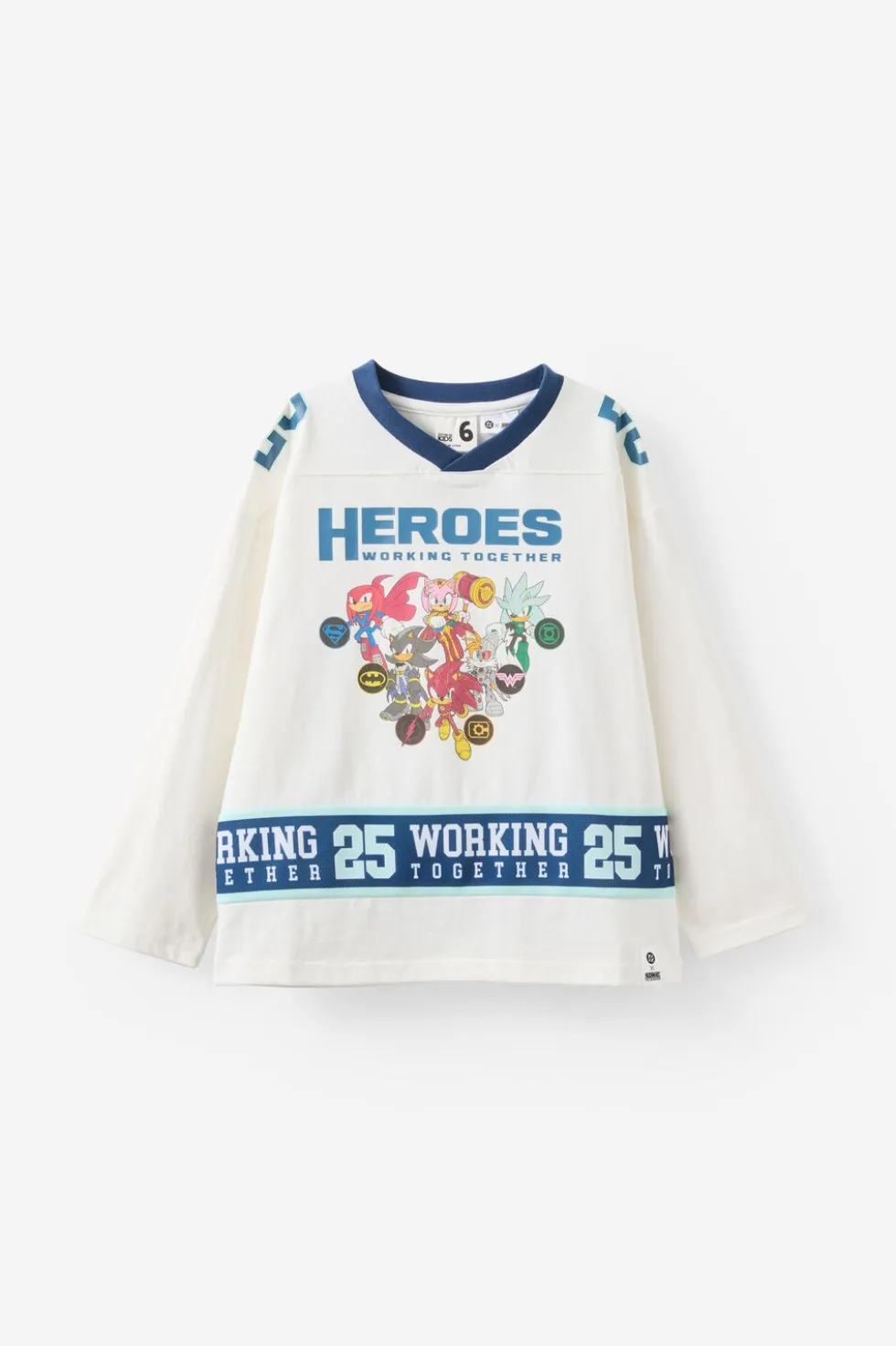Sonic x DC Comics Long Sleeve Mesh Jersey