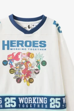 Sonic x DC Comics Long Sleeve Mesh Jersey
