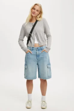 Super Baggy Cargo Denim Jort