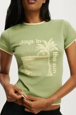 The Double Layer Tiny Graphic Tee