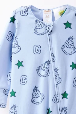 The Grinch Long Sleeve Zip Romper